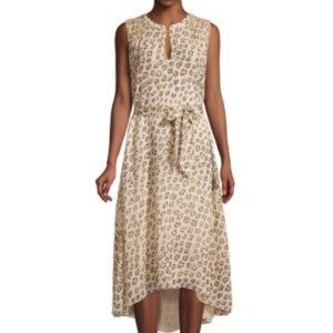 Joie Corrin Silk Print High Low Dress